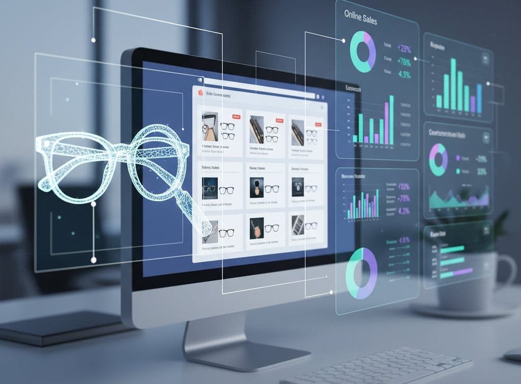 ecommerce for opticians dashboard