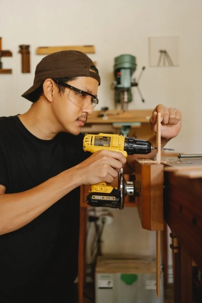 Man wearing Prescription Safety Glasses at work