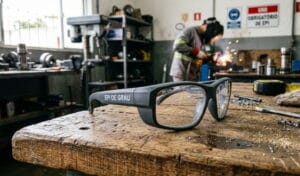 Oculos de segurança.