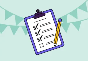checklist on clipboard