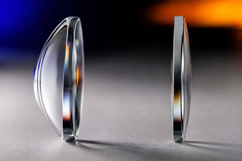 Lentes esfericas e asfericas para oculos de grau