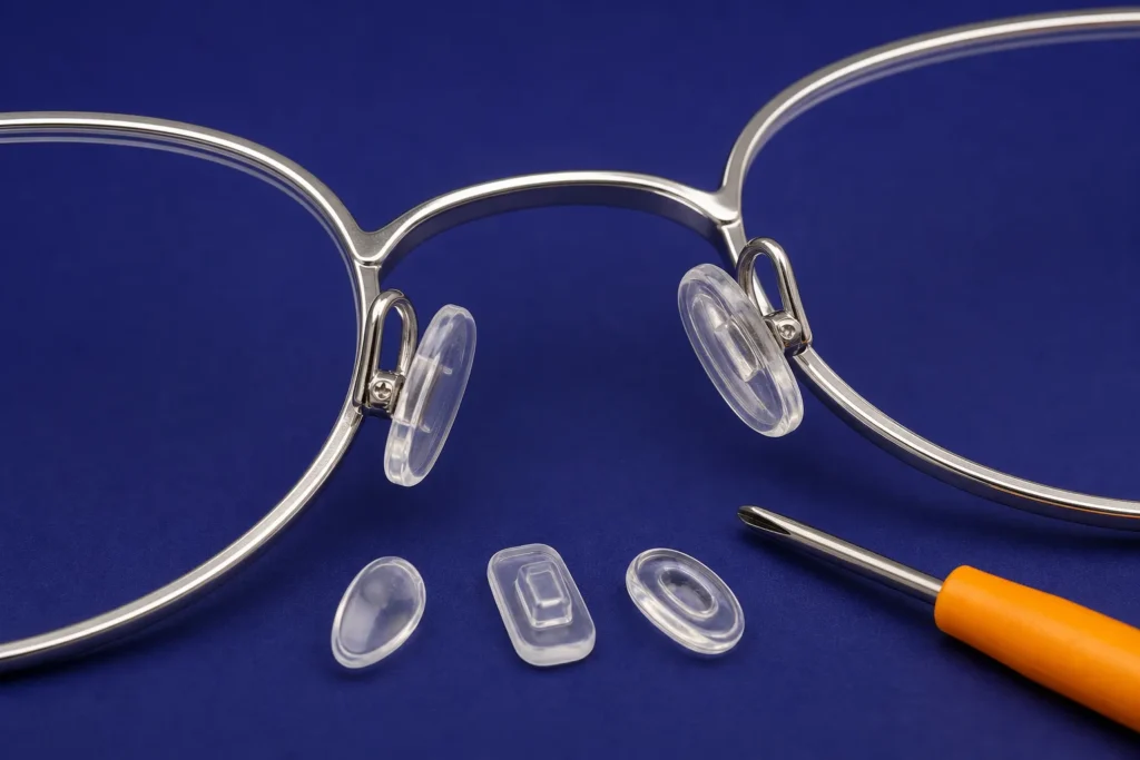 Eyeglass Nose Pads: Types, Sizes, Replacement, and Why They Leave Marks